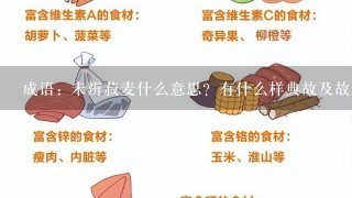 成语: 未辨菽麦什么意思？有什么样典故及故事？