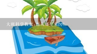 大班科学教案:雨从哪里来ppt