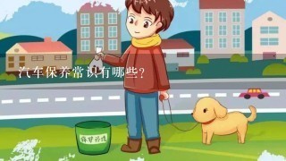 汽车保养常识有哪些?