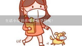 生活小常识在哪里能学到呢？