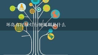 环岛有红绿灯行驶规则是什么