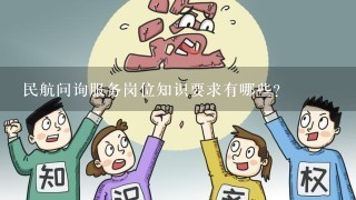 民航问询服务岗位知识要求有哪些？