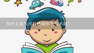 为什么氢气可以燃烧但氧气不能？