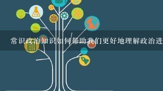 常识政治知识如何帮助我们更好地理解政治进程?